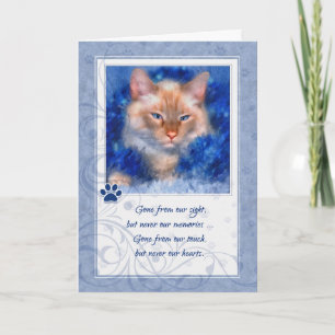 Carte Perte de chat Siamese avec Blue Boa Pet Sympathie