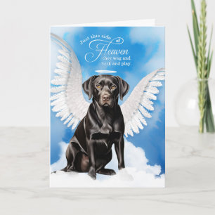 Carte Perte de chien Labrador Retriever noir Sympathie p