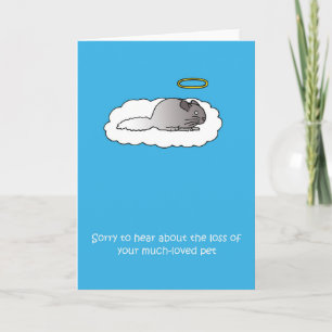 Carte Perte de la sympathie de Chinchilla pour animaux d