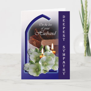 Carte Perte de mari - Condoléances sur votre perte