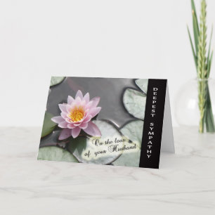 Carte Perte de mari - Condoléances sur votre perte