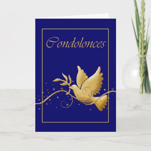 Carte Perte d'enterrement de condoléance (Devant)