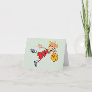 Carte Perte drôle de ballon de basket