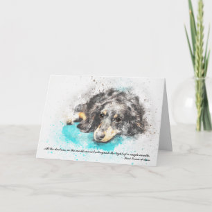 Carte Perte du chien de compagnie (Dachshund) Sympathie