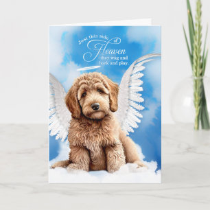 Carte Perte d'un canard jaune Labradoodle chien Sympathi