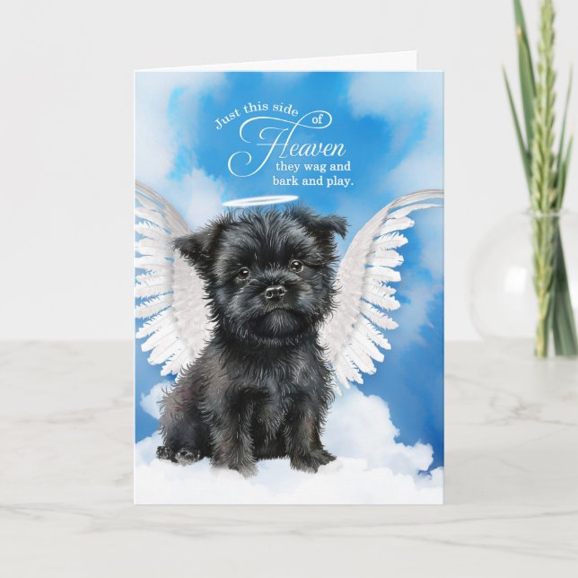 Carte Perte d'un chien Affenpinscher Angel Pet Sympathie (Devant)