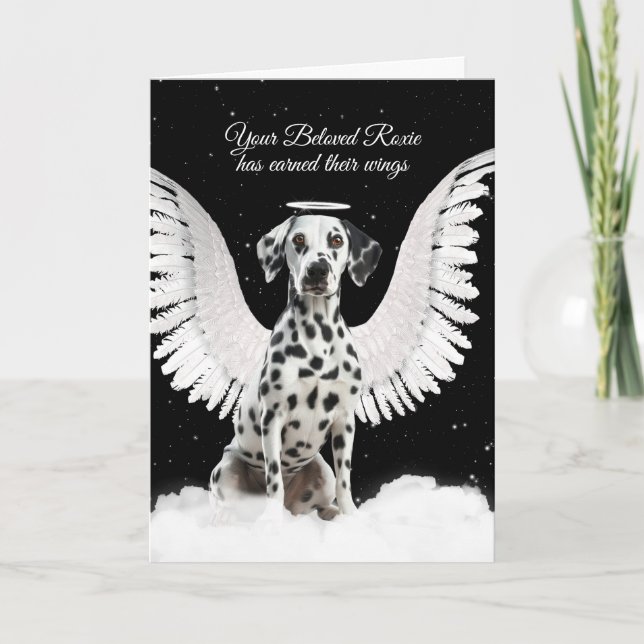 Carte Perte d'un chien Ange Dalmatien Sympathie de l'ani (Devant)