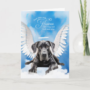 Carte Perte d'un chien Noir Grande Danse Pet Sympathie