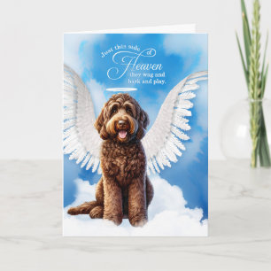 Carte Perte d'un chocolat Labradoodle Chien Animaux de c