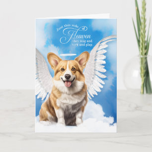 Carte Perte d'un Pembroke Welsh Corgi Chien Sympathie po