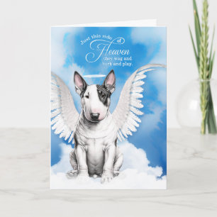 Carte Perte d'un taureau Terrier Chien Angel animal de c