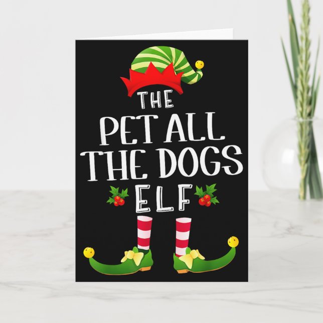 Carte Pet All The Dogs Christmas Elf Matching Pajama X-m (Devant)