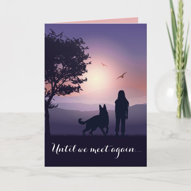 Carte Pet Condolence Dog Loss Personalized Sympathy (Devant)