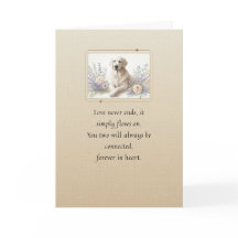 Pet Sympathy Card Chig Flower Frame Series