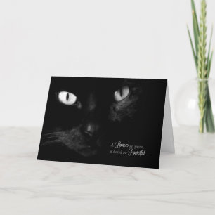 Carte Pet Sympathy for Loss of a Cat - Black Cat