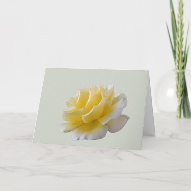 Carte Pétales de rose jaune (Devant)