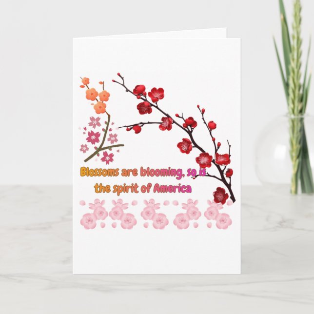 Carte Pétales en harmonie rose blanc (Devant)