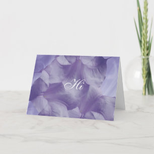 Carte Pétales pourpres de fleur de lune