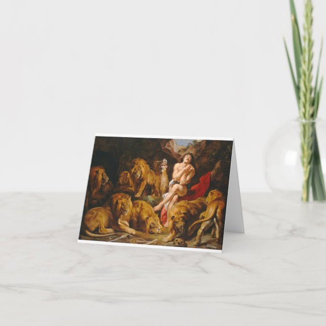 Carte Peter Paul Rubens - Daniel In The Lions Den (Devant)