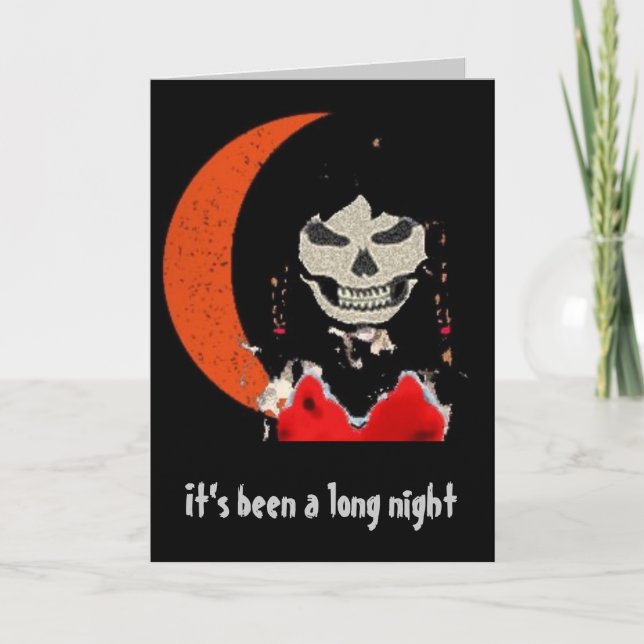 Carte Petighoul, ça a été une longue nuit (Devant)