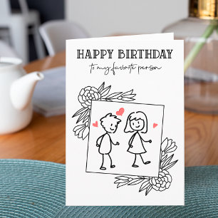 Carte Petit ami d'anniversaire drôle pour ma personne pr
