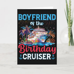 Carte Petit ami de la croisière d'anniversaire Funny Cru