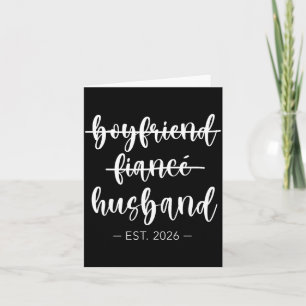 Carte Petit ami fiancé mari 2026 Mariage marié