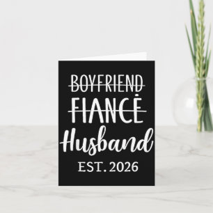 Carte Petit ami Fiancé Mari 2026 pour Mariage et