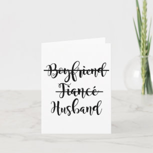 Carte Petit ami, Fiance, Mari Tee Mariage Couple Groo