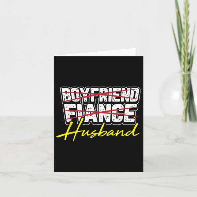 Carte Petit Ami Mari De Fiance - Pièce Ou Mariée (Devant)