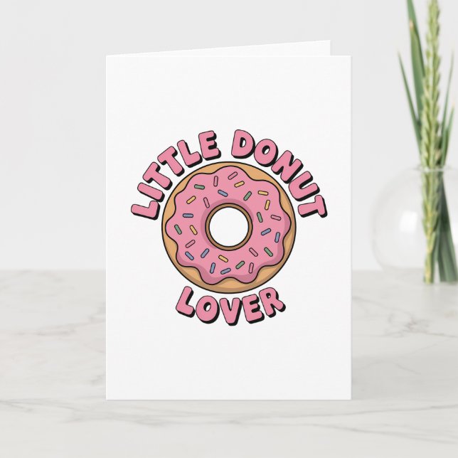 Carte Petit Amoureux de Donut | Enfant (Devant)