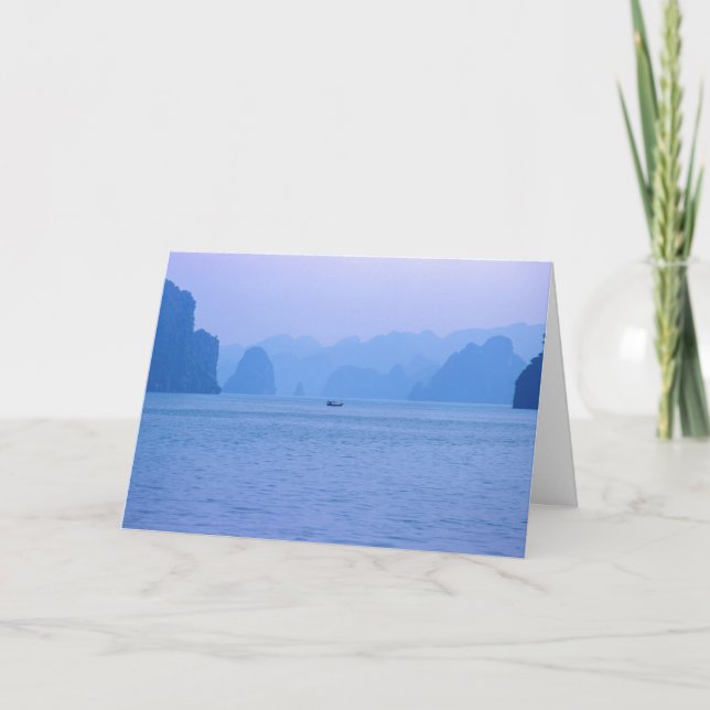 Carte Petit bateau de pêche à Ha Long Bay - Vietnam, Asi (Devant)