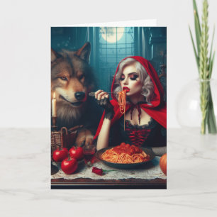 Carte Petit Blonde Rouge cheveux Imaginaire foncé Annive