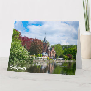Carte Petit château près du lac à Bruges, Belgique