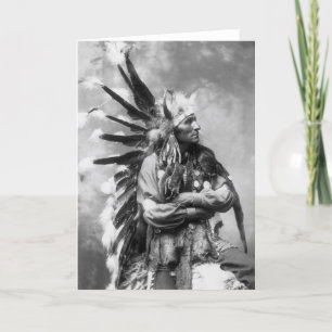 Carte Petit Cheval, Sioux d'Oglala, années 1890