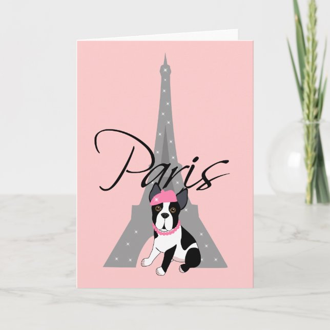 Carte Petit chien à Paris de le (Devant)