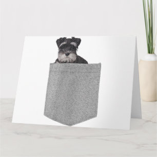Carte Petit Chien Schnauzer Miniature Dans Votre Chien D
