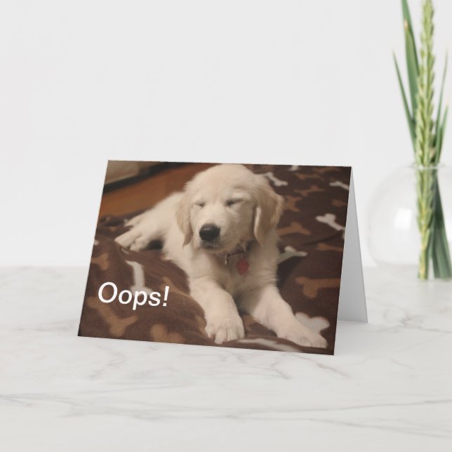 Carte Petit chiot - créez vos propres cadeaux (Devant)