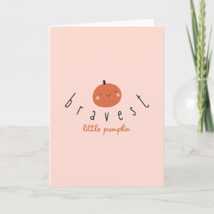 Carte petit citrouille le plus courageux cancer de l'enf