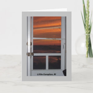 Carte Petit Compton, coucher de soleil du R.I. avec Sako