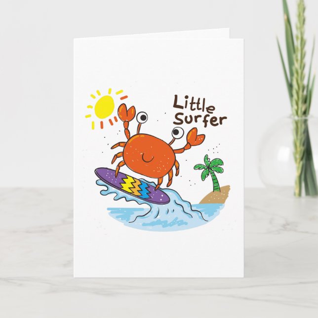 Carte Petit crabe mignon (Devant)