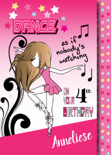 Cartes Danseur D Anniversaire Zazzle Fr