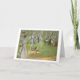 Carte Petit déjeuner en plein air par Carl Larsson