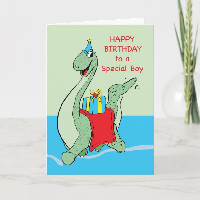 Carte Petit, Dinosaur d'anniversaire (Devant)