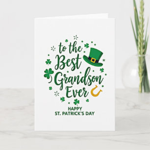Carte Petit-Fils Clover Starburst