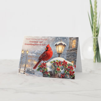 Carte Petit-fils et belle-fille Noël