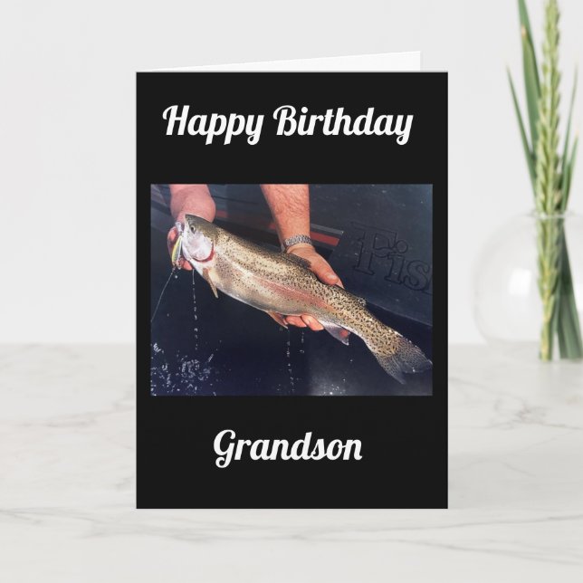 CARTE **PETIT-FILS** POUR VOTRE ANNIVERSAIRE (Devant)