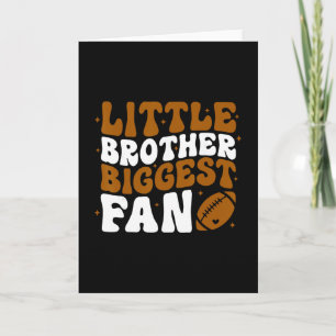 Carte Petit frère plus grand fan jour de match de foot T