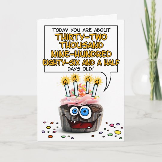 Carte Petit Gateau De Joyeux Anniversaire 90 Annees Zazzle Fr