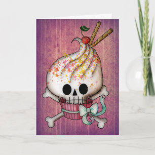 Carte Petit gâteau doux de crâne